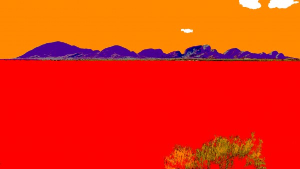 Kata Tjuta Pop Art by Lexa Harpell